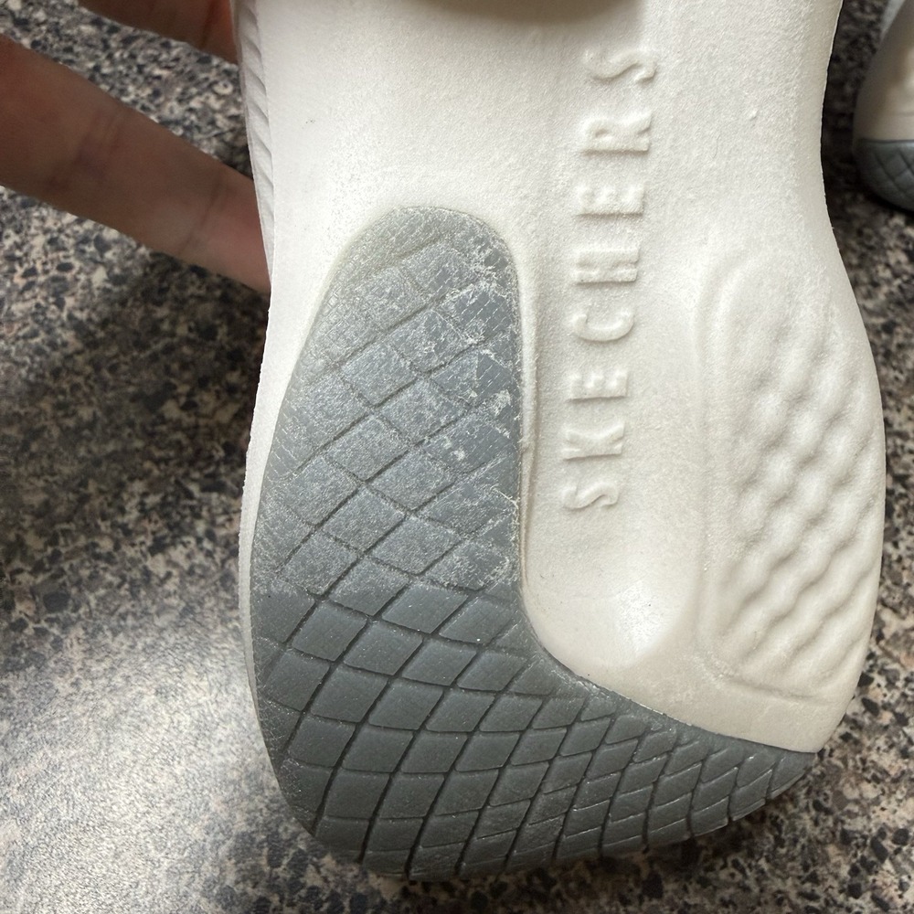 Skechers Vapor Foam Shoes Size 8 Move Smitten Vegan Memory Foam Sneakers White - Picture 7 of 16